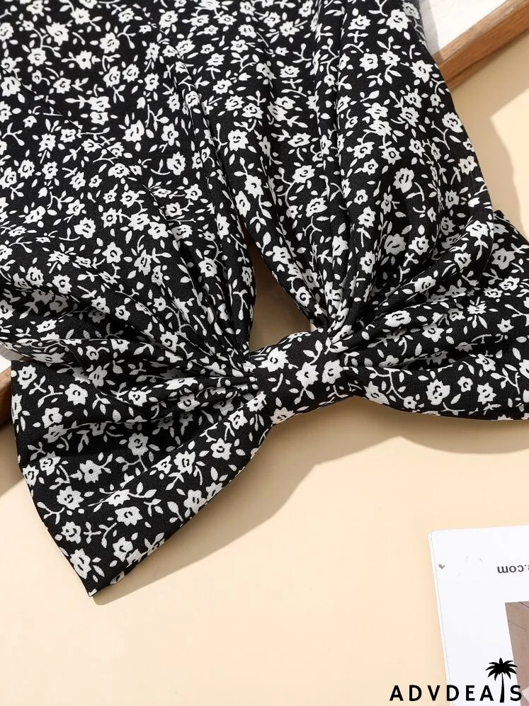 Floral Print Hair Clip