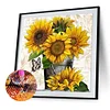 Sonnenblume - Runde Bohrer Diamant Malerei 30*30CM