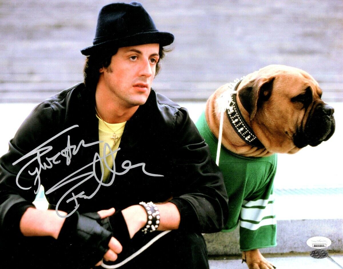 Sylvester Stallone Signed Autographed 11X14 Photo Poster painting Rocky Dog Butkus JSA LOA