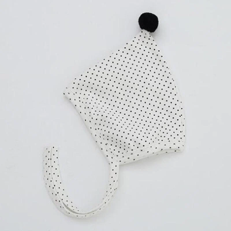 Spring Autumn Infant Baby Boys Girls Long Sleeve Wave Point Rompers + Pants + Hat Clothing Sets Kids Boy Girl Suit Clothes