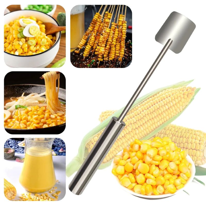 Unique Gift Long Handle Stainless Steel Corn Stripping Tool StripChef