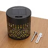 Decorative Solar Mandala Lights Waterproof Solar Powered Deck Step Wall Lights for Garden Post Patio Backyard Yard Decor