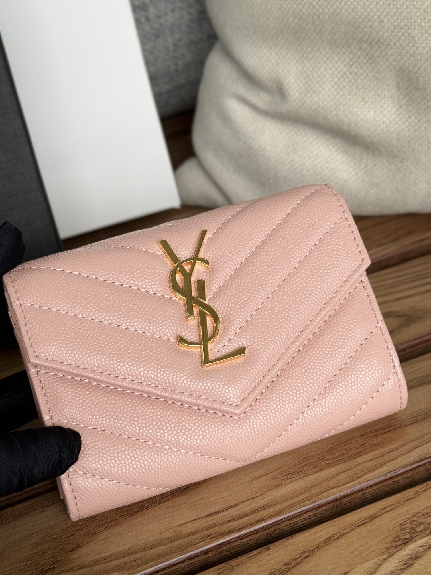 YSL Pink Wallet