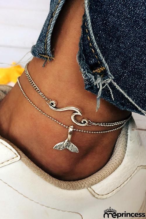 Wave Fish Ankle Chains