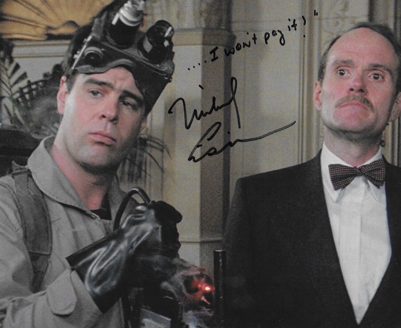 * MICHAEL ENSIGN * signed 8x10 Photo Poster painting * GHOSTBUSTERS * COA * 1