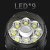 LED Mini Portable Flashlight USB Rechargeable Power Display Emergency Work Light