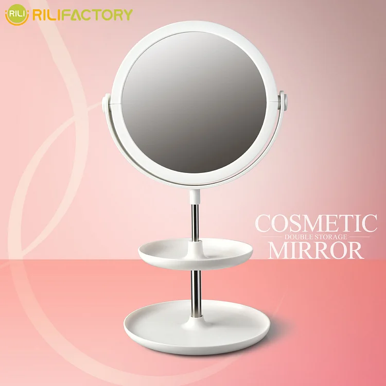Double-layer Storage Makeup Mirror Rilifactory