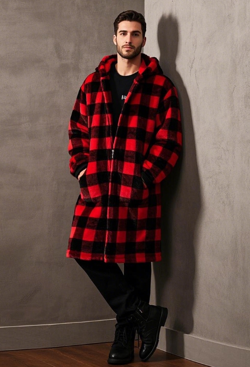 Winter Men's Flano Velvet Tunic