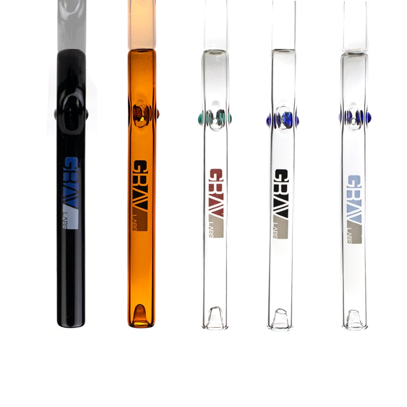 7" length glass tube multiple color