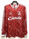1989/1991 Retro Long Sleeve Liverpool Home Football Shirt 1:1 Thai Quality