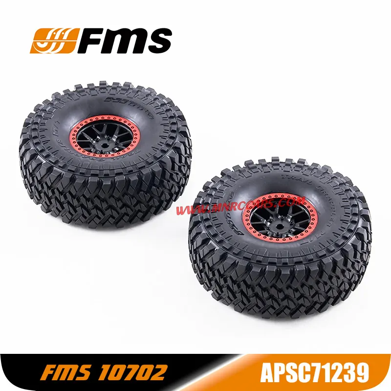 FMS 10702 RC Car Parts Replacement Wheel and Tire Set APSC71239/72002