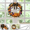 Diamond Painting Acrylic Halloween Pumpkin Wreath Hanging Pendant Kit for Decoration