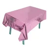 5PCS Wedding Party Decor Gloss Colors PET Tablecover Waterproof Reusable Tablecloth