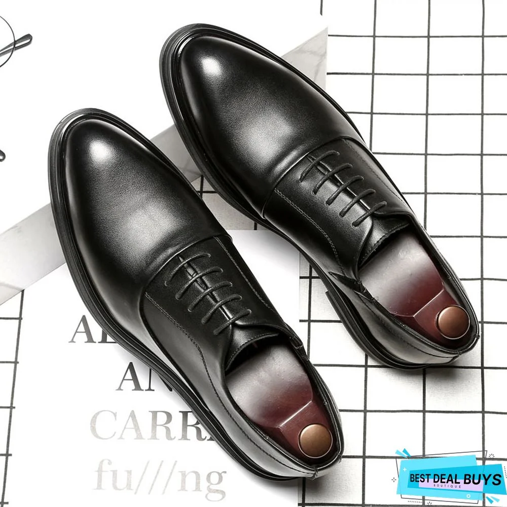 Men Formal Shoes Genuine Leather Italian Designer Shoes