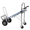 [US Local Warehouse] 2 in 1 Industrial Convertible Stair Climbing Car 1000 LBS Capacity Folding Hand Truck with Wheels for Transport & Moving