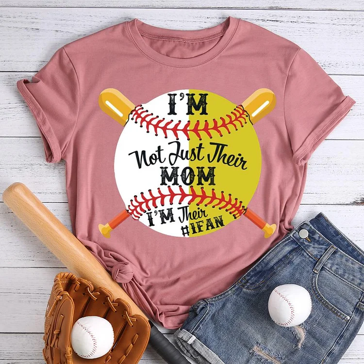 AL™ I‘m not just their mom I’m their #1fan T-Shirt Tee -01094-Annaletters