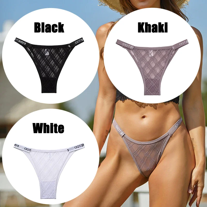 Billionm Sexy Underwear for Women Perspective Thong G-string Lace Panties Breathable Intimates Lingerie Female Soft Undearpants