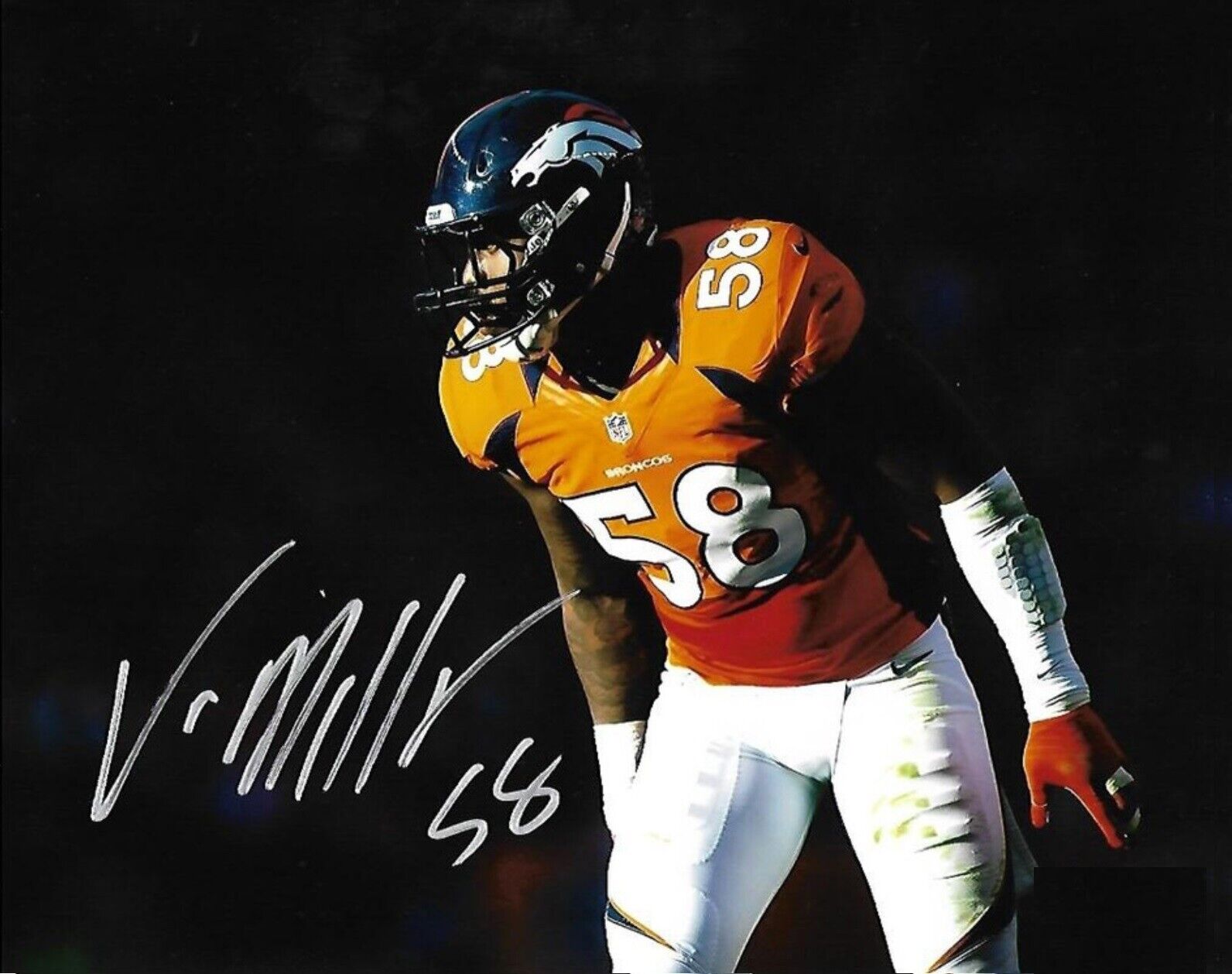 Von Miller Autographed Signed 8x10 Photo Poster painting ( Broncos ) REPRINT