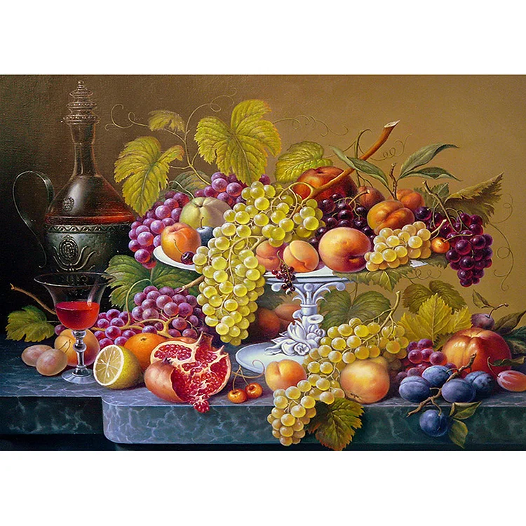 Fruit Living Room  Full Square Diamond Painting 50*40CM