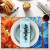 (42.5*29.5cm)Ice and Fire BirdDiamond Painting Placemats Heat Resistant for Beginners