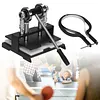 [US Local Warehouse] Table Tennis Racket Rubber Cutting Machine Precision Table Tennis Rubber Cutter Double Roller Bearing Design with 8mm Thickness Base Plate Effortless Edge Trimming Pasting for Ping Pong Bat