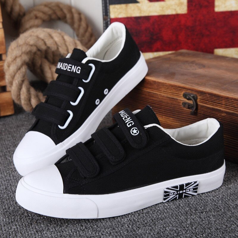 Sneakers women shoes 2020 new casual shoes lace-up canvas shoes woman tenis feminino fashion solid hook&loop female sneakers