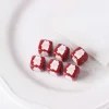Lovely Red Beige Cartoon Acrylic Beads DIY Accessories