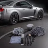 Car Wheel Detail Brush Kit Soft-Bristled Rim Cleaner Tire Shine Applicator Pad