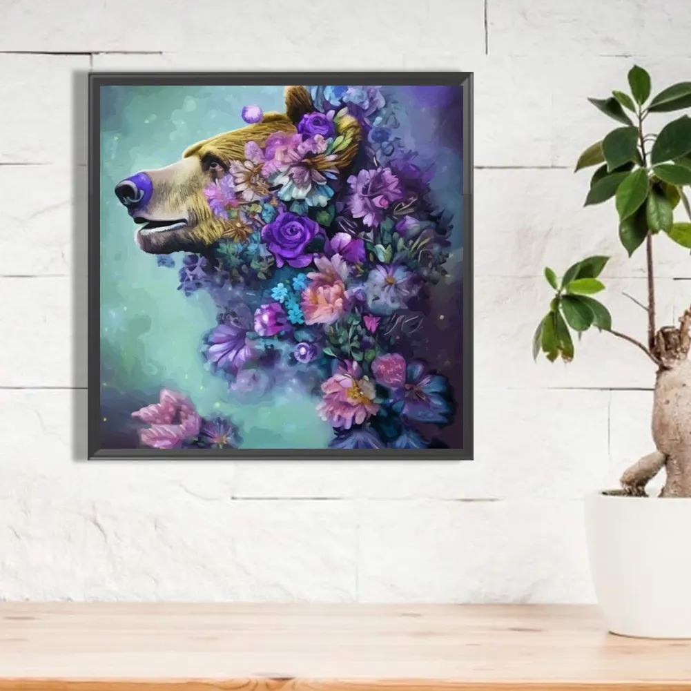 Full Round Diamond Painting 40*40cm - Bear