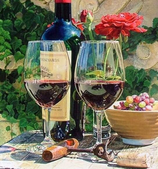 

Flower And Wine – Paint By Numbers - 40*50CM, 501 Original