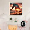 Silhouette - Horse-11CT Stamped Cross Stitch 40*40cm/15.75*15.75in