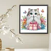 Diamond Painting-DIY Crystal Rhinestone Surprised Kitty