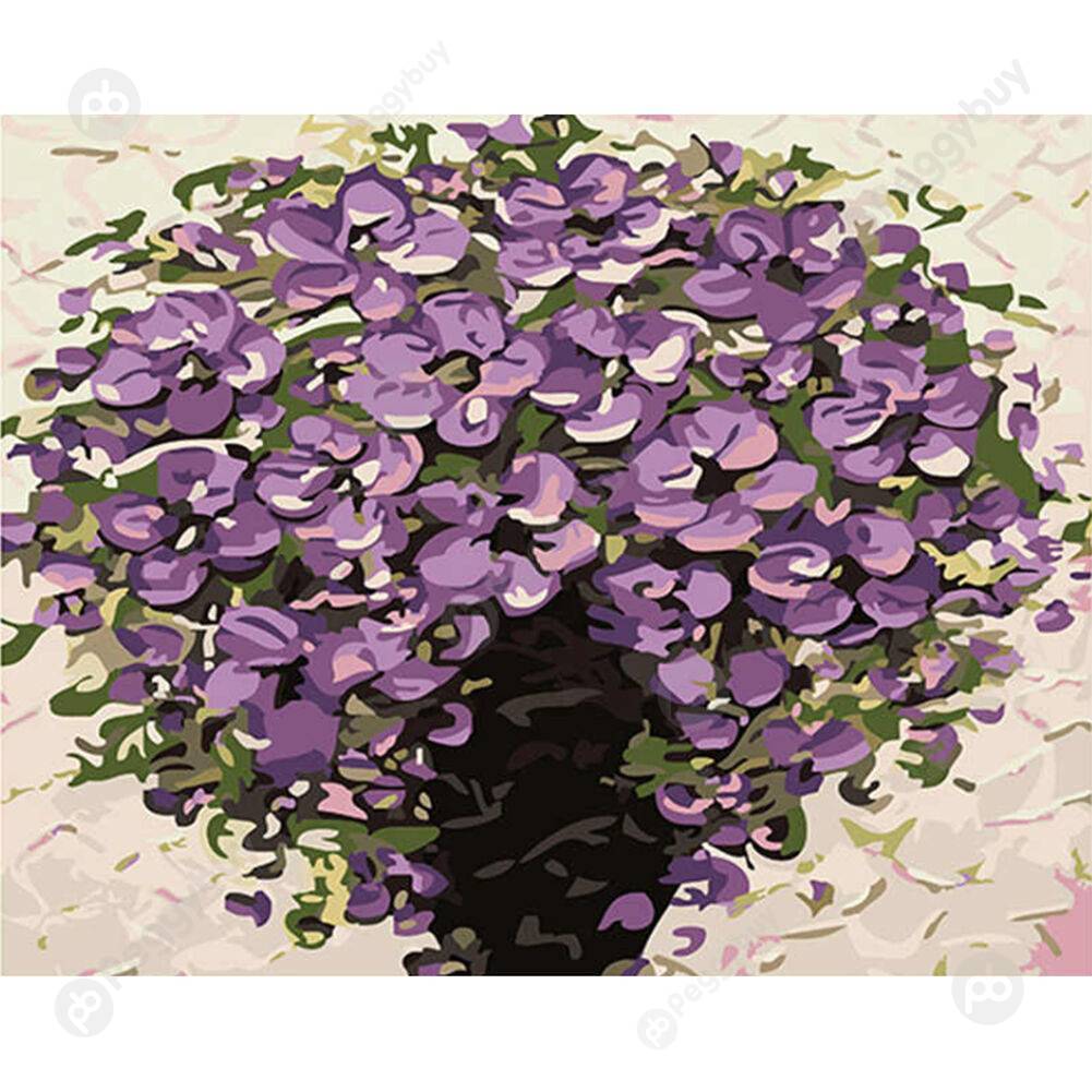 

40*50CM Paint By Numbers-Purple Flower, 501 Original