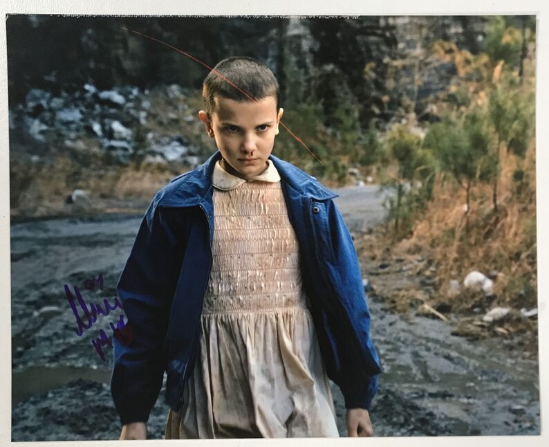 Millie Bobby Brown Signed Autographed Stranger Things