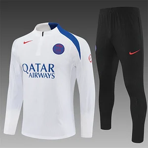 2025/2026 Paris Saint-Germain White Half-Pull Training Suit  1:1 Thai Quality