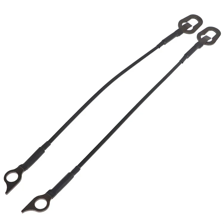 Silscvtt 1 Pair Rear Tailgate Cables Straps 55345124AB Replacement for 1994-2002 Pickup Truck