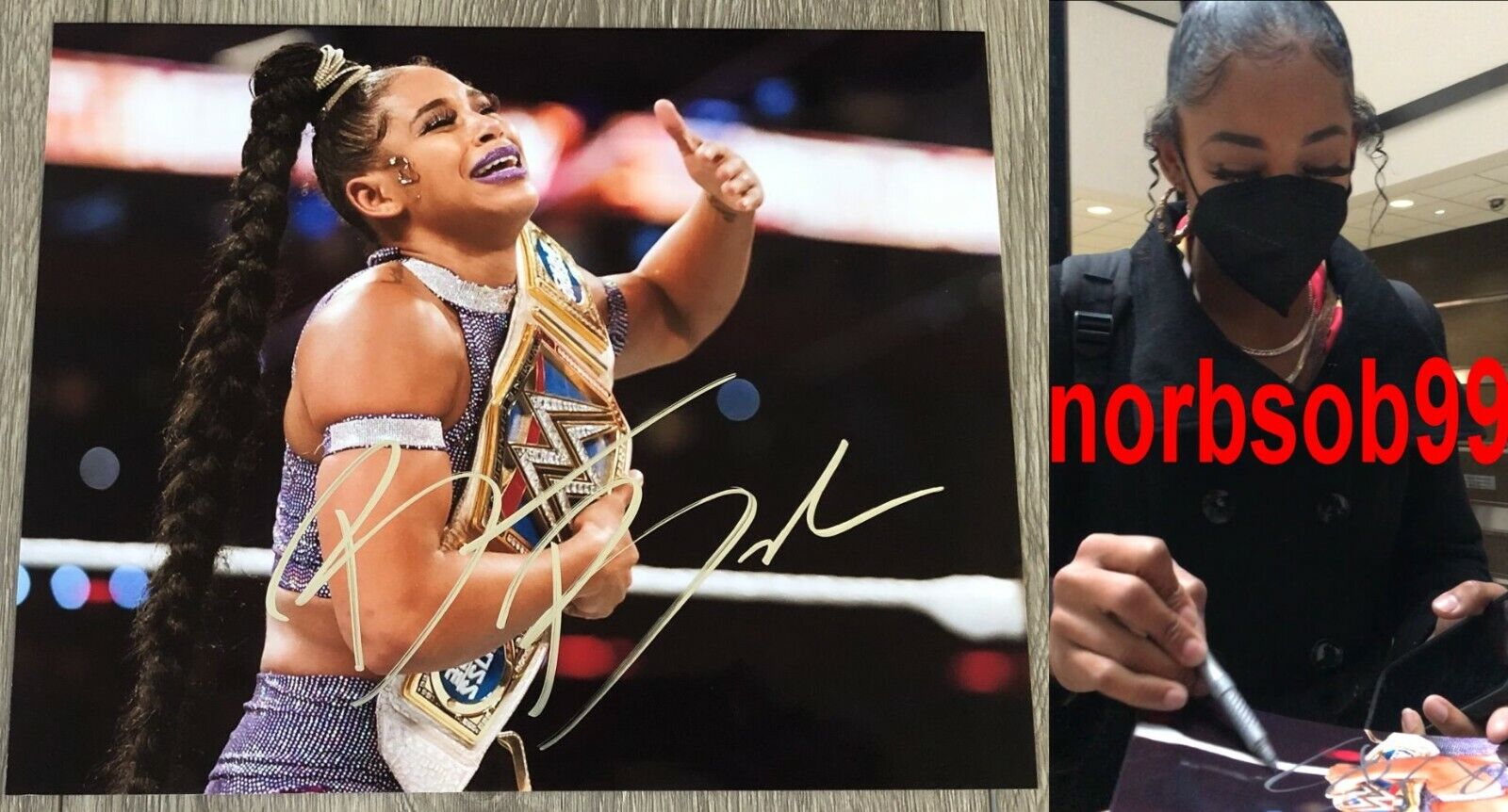 BIANCA BELAIR SIGNED AUTOGRAPH WWE RAW EST 8x10 Photo Poster painting F w/EXACT PROOF