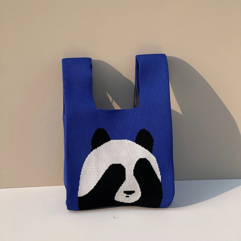 Gift Packaging Handbag Casual Knitted Handbag Woven Bag Multi-pattern Style Knitted Bag For Women