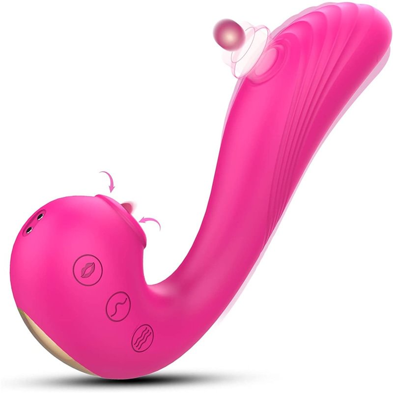 Tongue licking vibrator