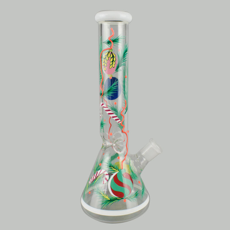 New 11" Glass Bong Beaker Bongs Water Pipe Glass Bubbler 
