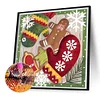 Diamond Painting -DIY Full Square Drill Christmas Gloves(35*35CM)