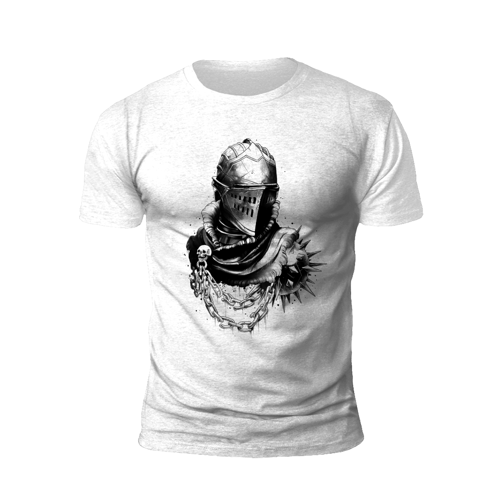 Knight's Requiem: A Gothic T-Shirt