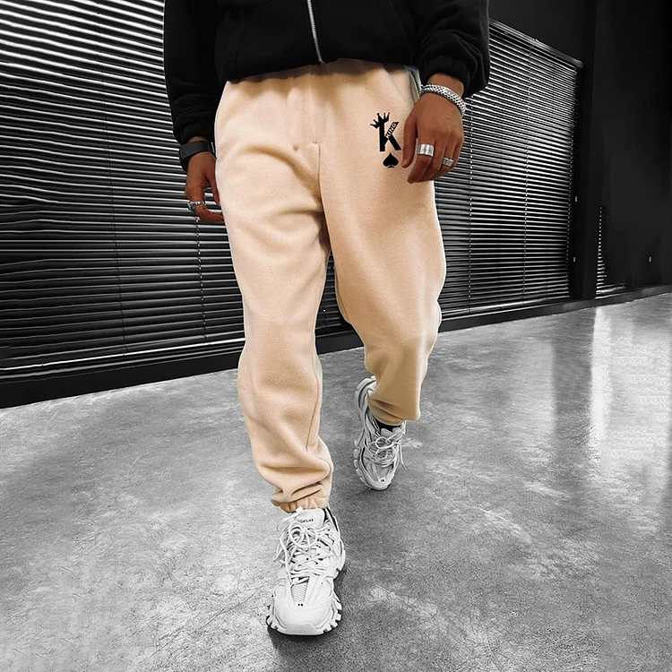 BrosWear King Print Men's Casual Sweatpants