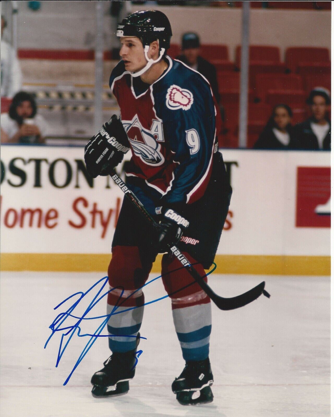 8x10 Autographed Mike Ricci Colorado Avalanche S042