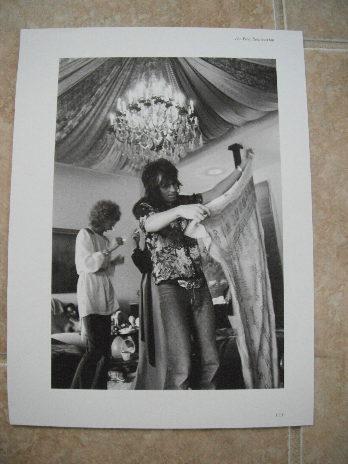 Rolling Stones Keith Richards Vtg Candid Coffee Table Book Photo Poster painting #13