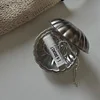 French Retro 304 Stainless Steel Shell Butter Box Jewelry Storage Box