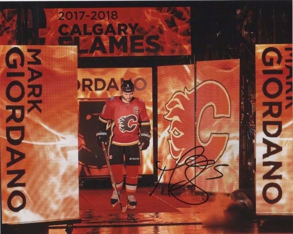 Calgary Flames Mark Giordano Autographed Signed 8x10 NHL Photo Poster painting COA #5