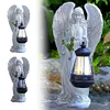 Solar Angel Statue Light Waterproof Fairy Figurine Decor Lamp Home Decoration