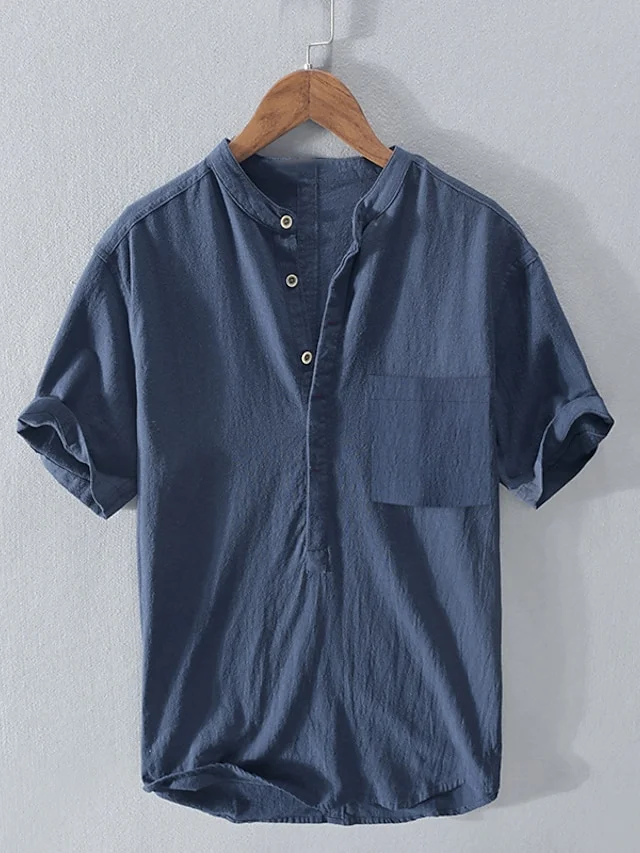 Men's Linen Shirt Summer Shirt Beach Shirt 