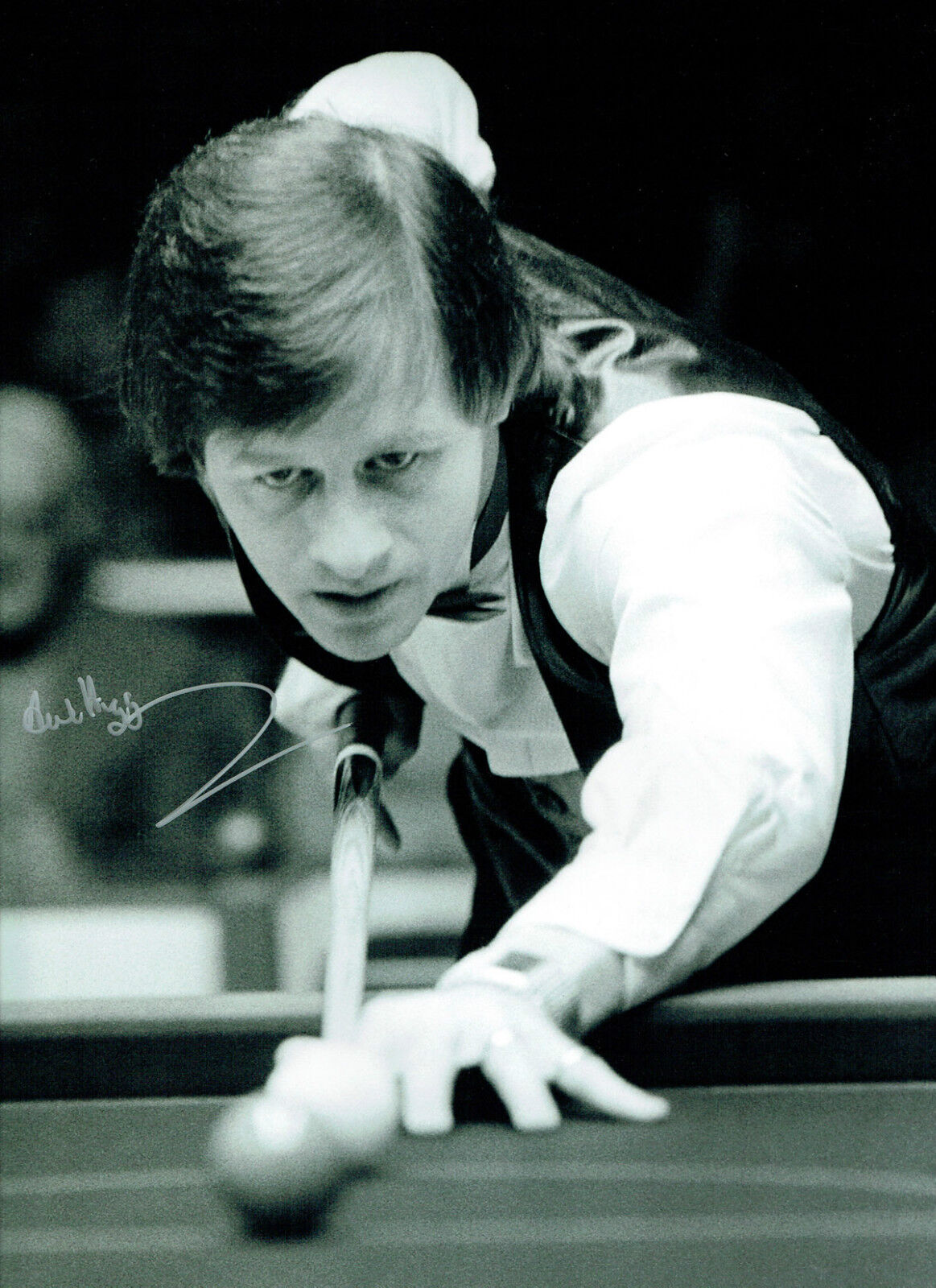 Alex HIGGINS Signed Autograph Large 16x12 Classic SNOOKER Photo Poster painting AFTAL COA